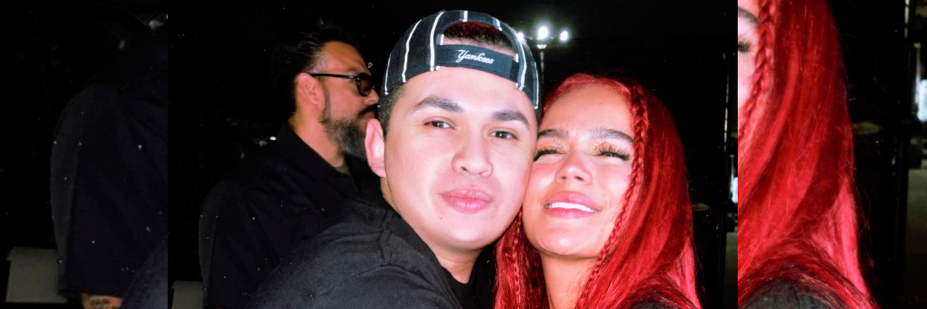  Tony y Karol G en uno de los conciertos de la Bichota. /FOTO: INSTAGRAM @thetonyduran