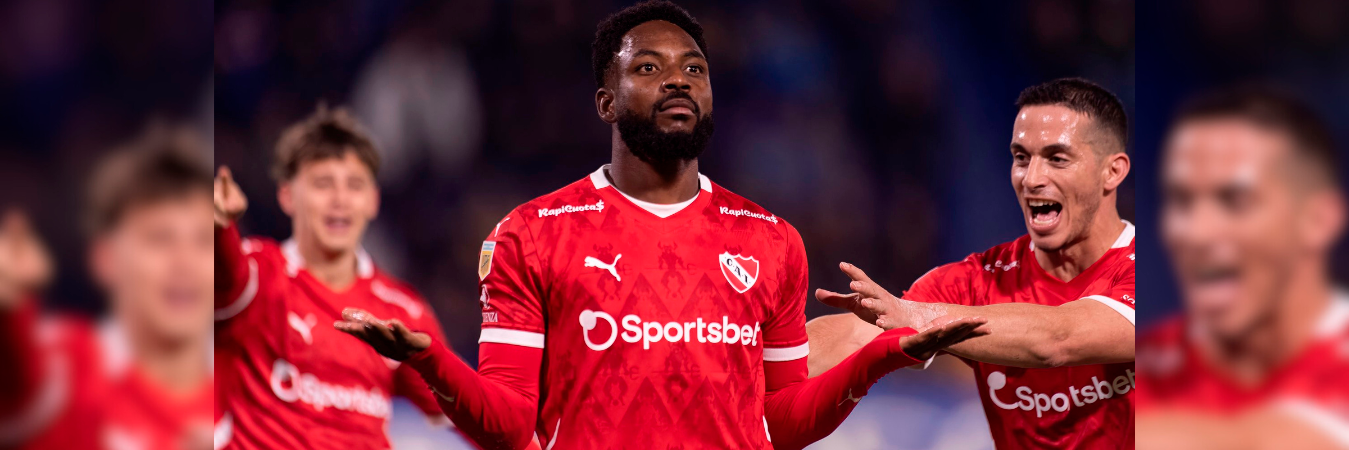 Álvaro Angulo marcó el único gol del compromiso entre Boca Juniors e Independiente. /FOTO: X @Independiente