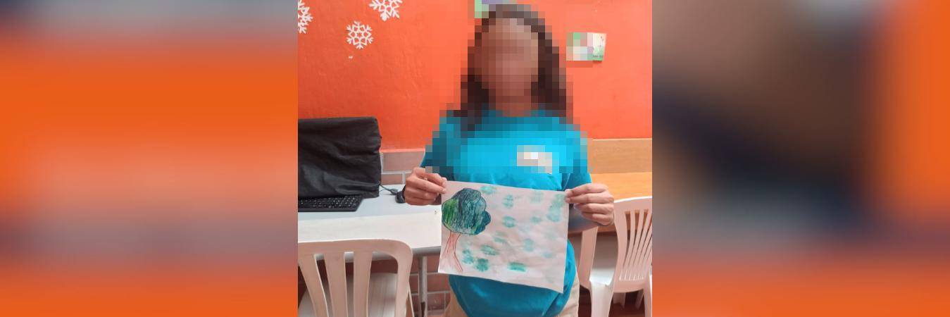 La pequeña ya se encuentra con su familia, que hasta el momento no ha entregado más detalles de lo sucedido. FOTO: CORTESÍA