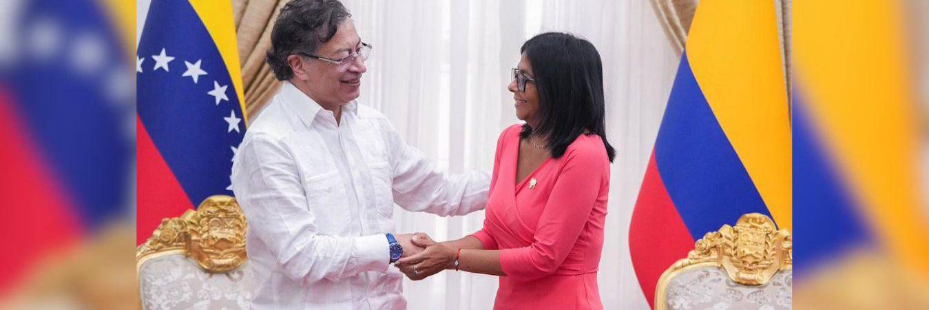 La visita convirtió a Petro en el primer mandatario extranjero que entra a Venezuela tras la captura de Maduro. FOTO: PRESIDENCIA DE COLOMBIA