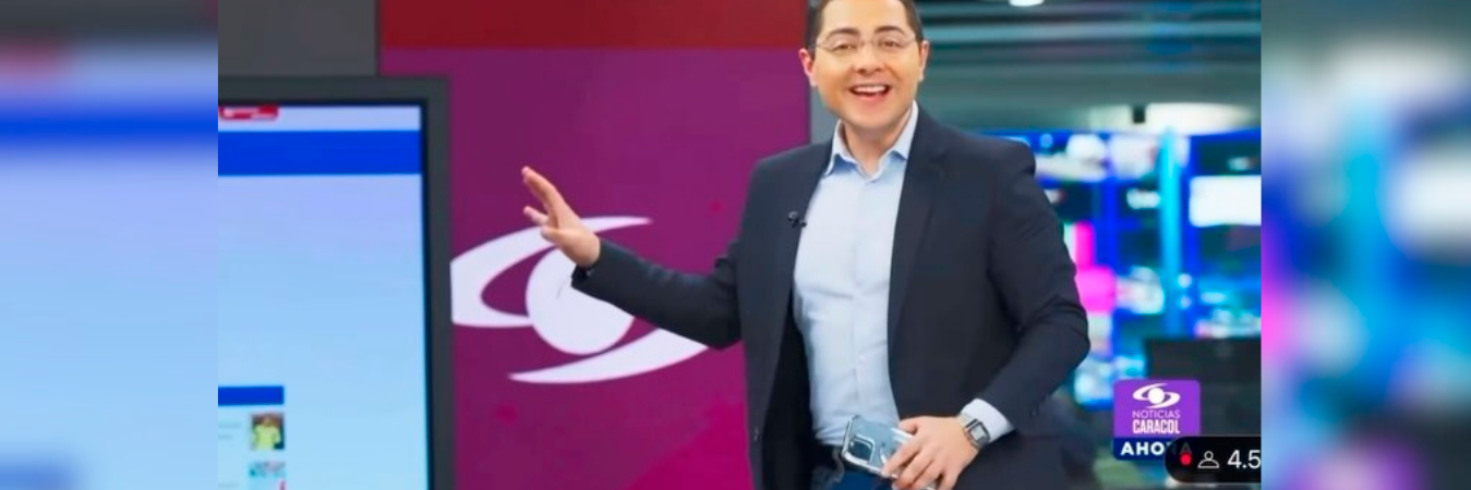 Pablo Arango, periodista de Noticias Caracol. /FOTO: TOMADA DE INSTAGRAM