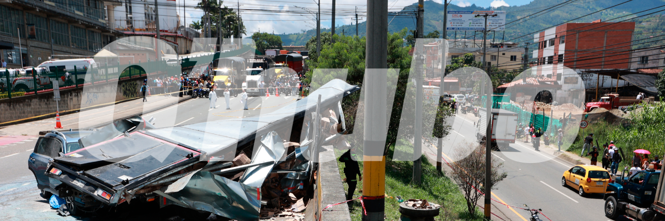 El hecho se presentó en Copacabana este martes en la mañana. FOTO: MANUEL SALDARRIAGA. 