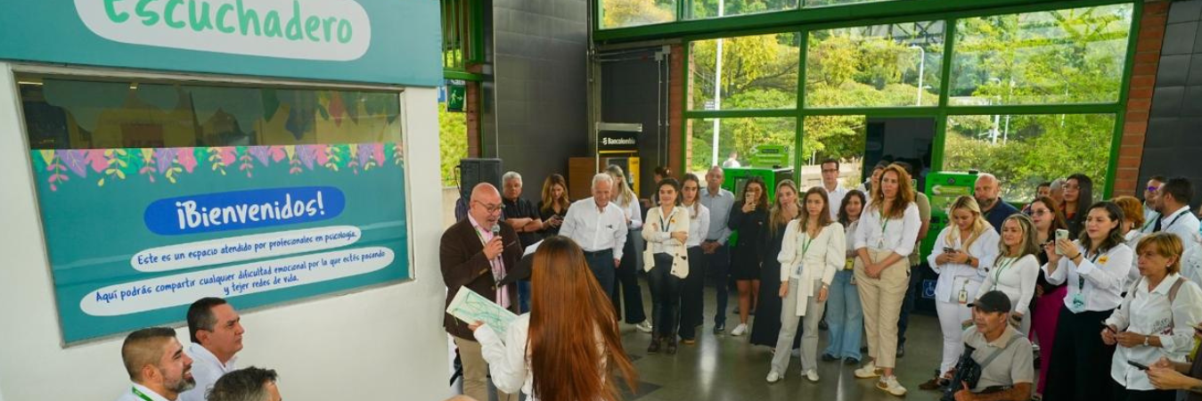 Esta semana fue abierto el nuevo Escuchadero en el Sur del Valle de Aburrá. /FOTO: CORTESÍA. 