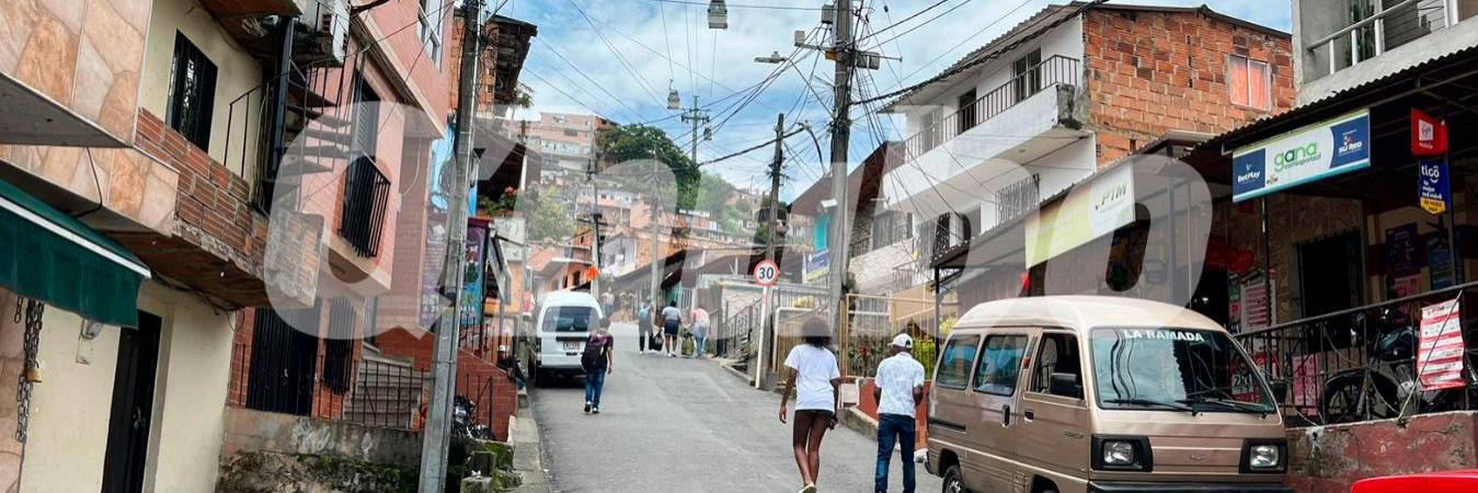 En este sector de la carrera 8A con calle 58, en Villa Liliam, ocurrió la riña que dejó tres heridos. /FOTO: ANDRÉS FELIPE OSORIO GARCÍA 