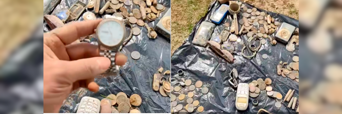 Lo que encontraron en el embalse de Guatapé. /FOTO: TOMADA DE VIDEO 