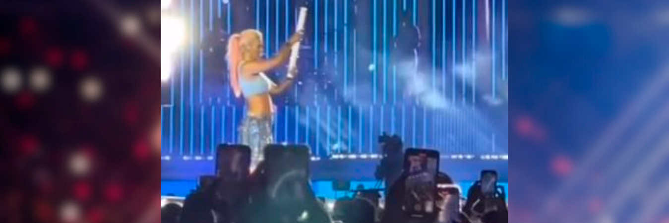 Karol G durante su concierto en República Dominicana. /FOTO: CAPTURA DE VIDEO