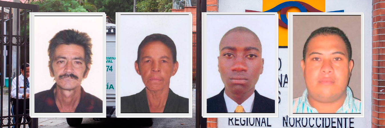 De izquierda a derecha: Guillermo León Roldán Ríos, Amparo de las Misericordias Mira Vergara, Diego Luis Bargüén Robledo y Arles Soto Ibáñez. /FOTOS: CORTESÍA.