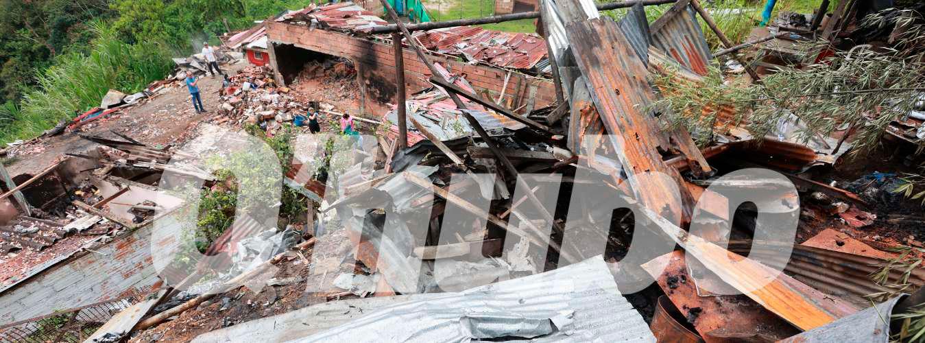 EN IMÁGENES: Presunta polvorería estalló en Caldas