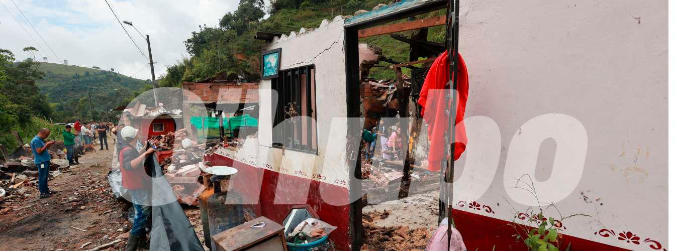 EN IMÁGENES: Presunta polvorería estalló en Caldas