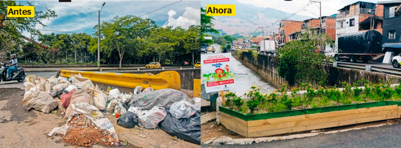 Así quedó el jardín que implementó la Secretaría de Medio Ambiente hace 20 días y que sí están respetando. /FOTOS: SUSANA COGUA Y CAMILO SUÁREZ