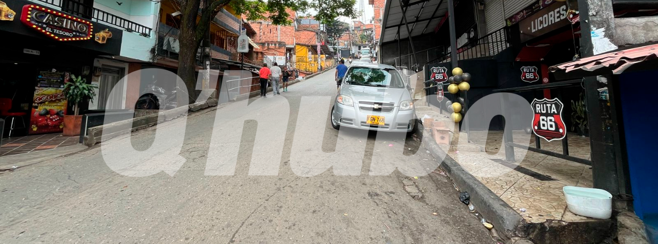 En esta calle queda la discoteca.