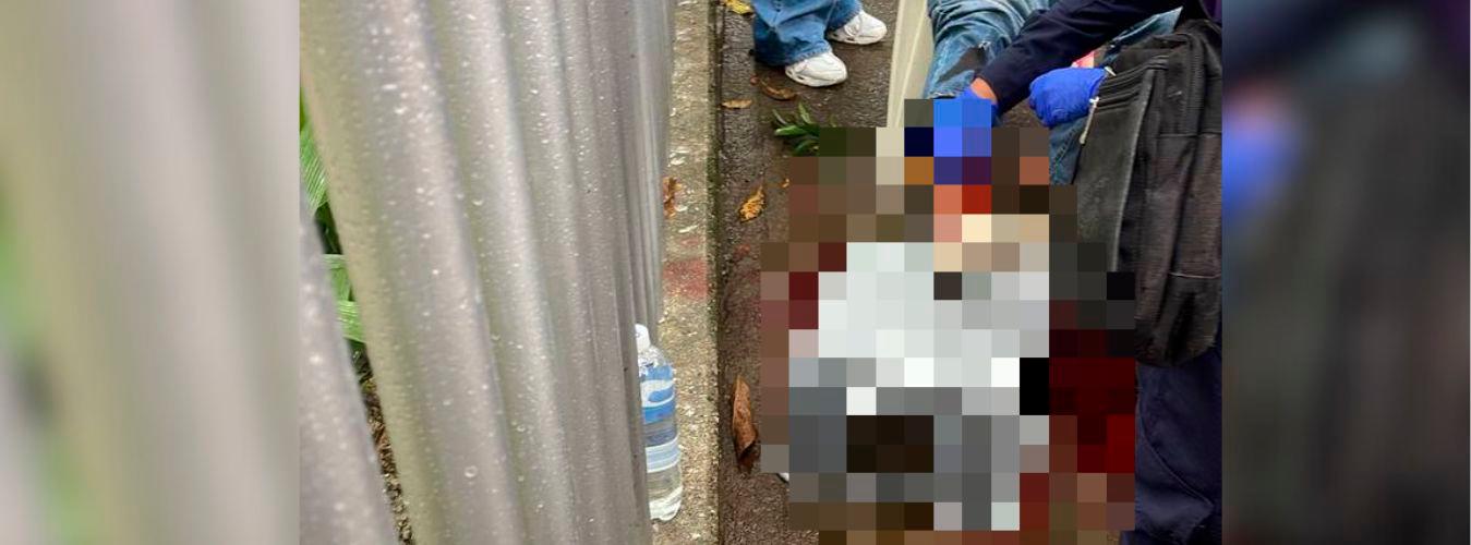 El hombre resultó herido a la altura de una pierna. /FOTO: CORTESÍA DENUNCIAS ANTIOQUIA