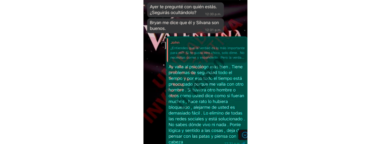 Al momento de la discusión, Trespalacios le dijo que para ella era muy fácil dejar de hablarle, que solo tenía que bloquearlo. / FOTO: EL TIEMPO