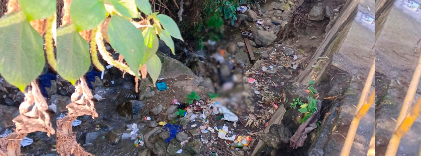 En este punto encontraron el cuerpo. /FOTO: CORTESÍA DENUNCIAS ANTIOQUIA