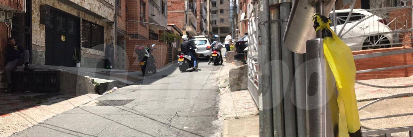 En esta calle del barrio Cabañas se registró el intento de hurto y el intercambio de disparos. /FOTO: LAURA ROSA JIMÉNEZ VALENCIA