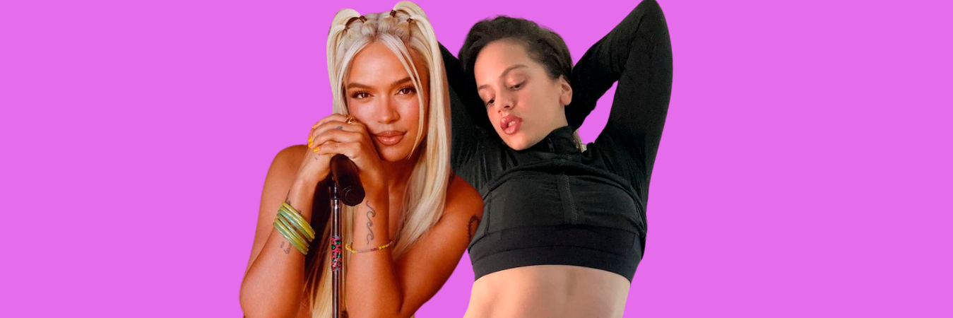 De tiempo atrás viene tomando fuerza la teoría de una posible rivalidad entre las artistas. /FOTOS INSTAGRAM @rosaliatv y @karolg