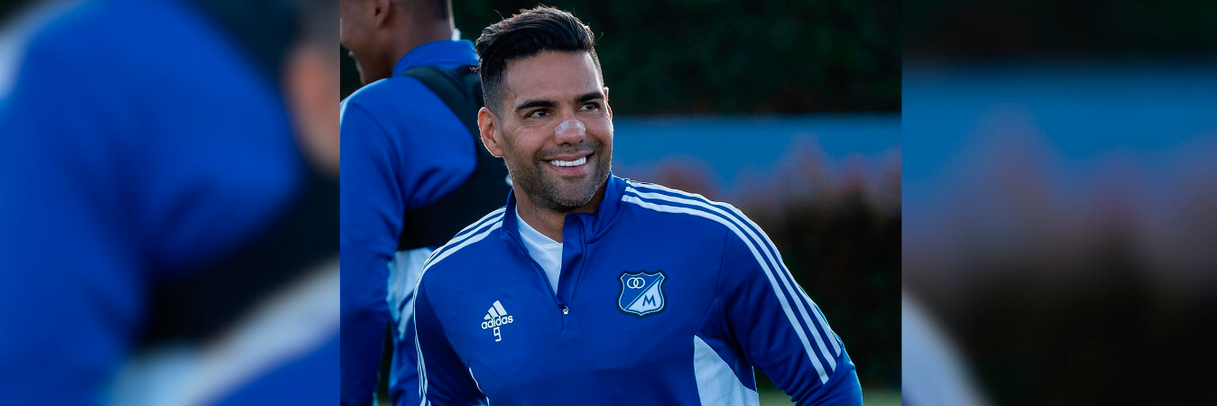 Radamel Falcao García llegó a Millonarios para el segundo semestre del año. /FOTO: INSTAGRAM @millosfcoficial