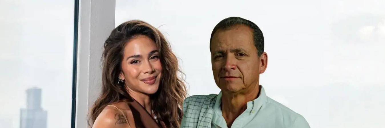 Greeicy Rendón y su papá Luis Alberto. FOTO: REDES SOCIALES