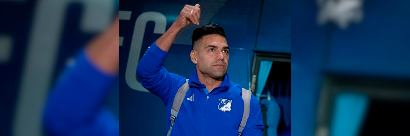 Radamel Falcao García jugador de Millonarios. /FOTO: INSTAGRAM @falcao