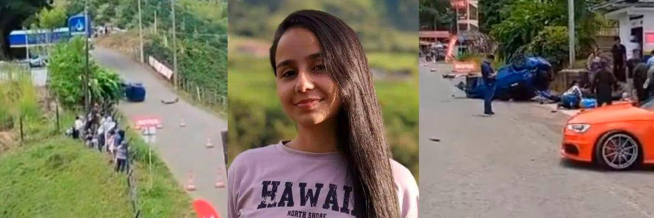 Ella era Lised Mejía Serna, de 23 años, quien murió en el accidente en Buenavista, Quindío. /FOTOS: CAPTURAS DE VIDEO TOMADO DE X @NoticiasCartag y de Instagram: @lised.mejia