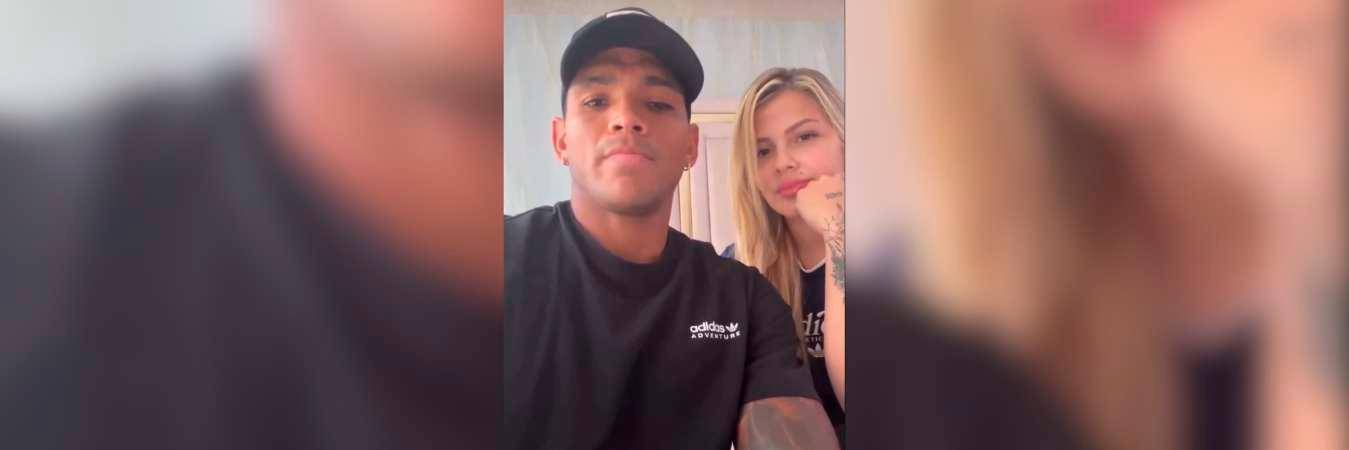 El futbolista aseguró que la foto es vieja y que la tienen, ya que le robaron el celular a su esposa. / FOTO: CAPTURA DE PANTALLA.