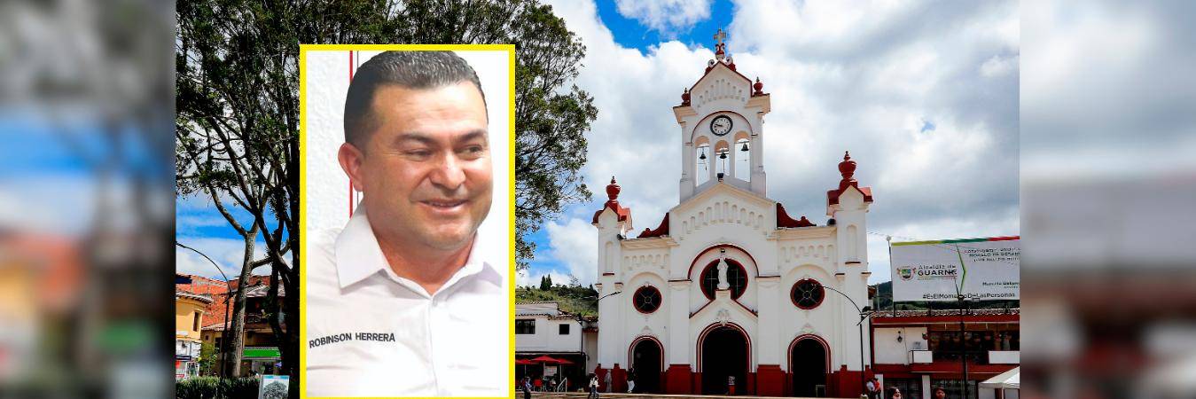 El concejal Robinson de Jesús Herrera fue trasladado a un centro asistencial. /FOTOS: JAIME PÉREZ Y ALCALDÍA DE GUARNE. 