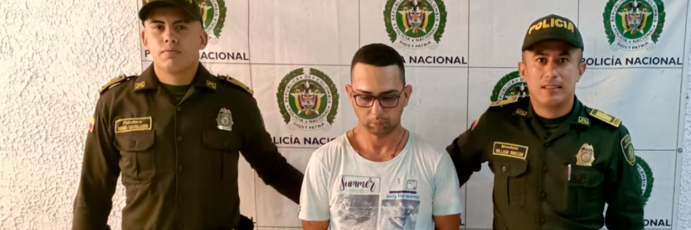 El sospechoso fue capturado en Cundinamarca. /FOTO: CORTESÍA.