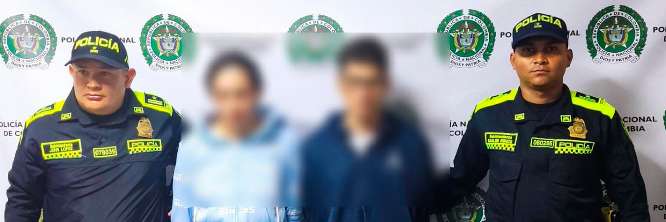 Los sospechosos tienen 21 y 27 años de edad. /FOTO: POLICÍA NACIONAL.