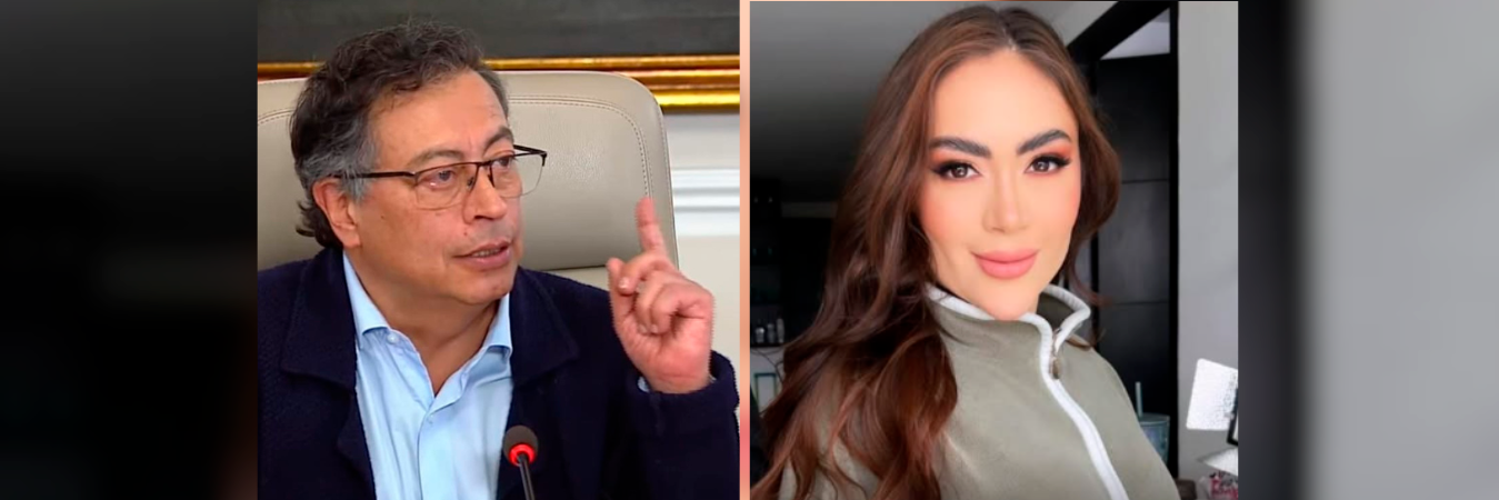 Presidente Gustavo Petro y Daneidy Barrera Rojas (Epa Colombia). /FOTOS: COLPRENSA - REDES SOCIALES 