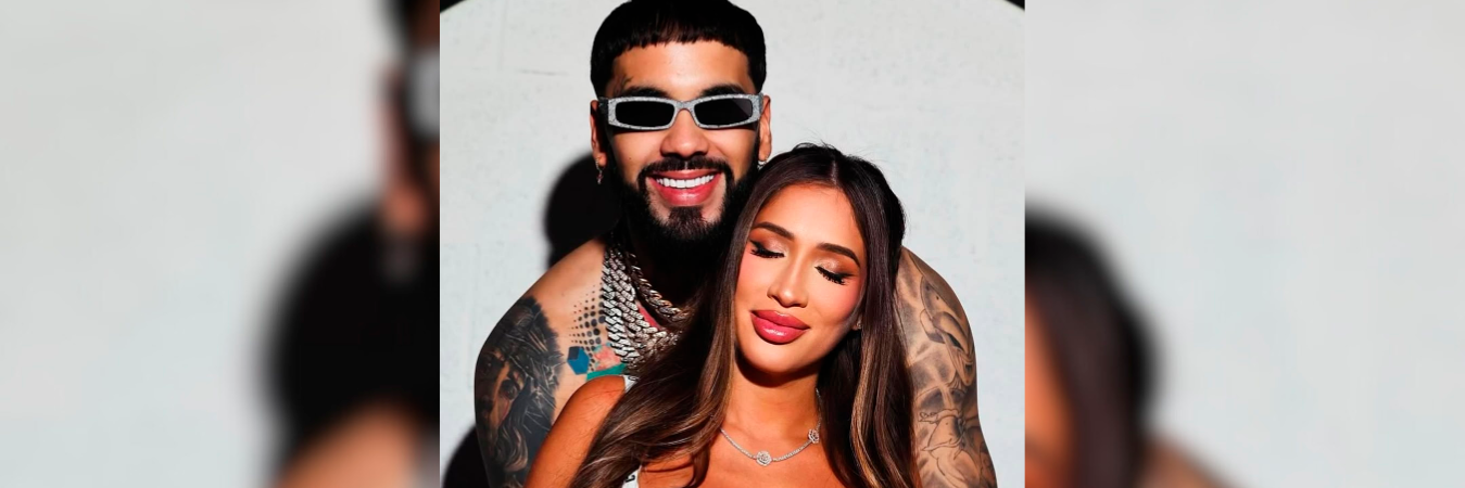 Anuel AA junto a su pareja Laury Saavedra. /FOTO: INSTAGRAM @laury_saavedra__
