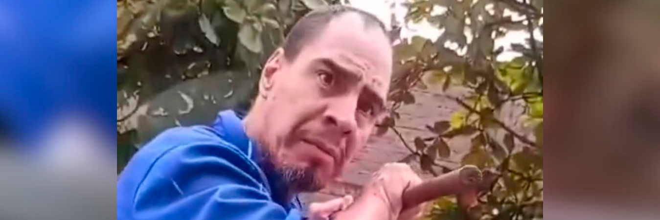 Él es Pablo Andrés, el hombre que intimó a una familia con bebé a bordo en las calles de Medellín. /FOTO: CAPTURA DE VIDEO