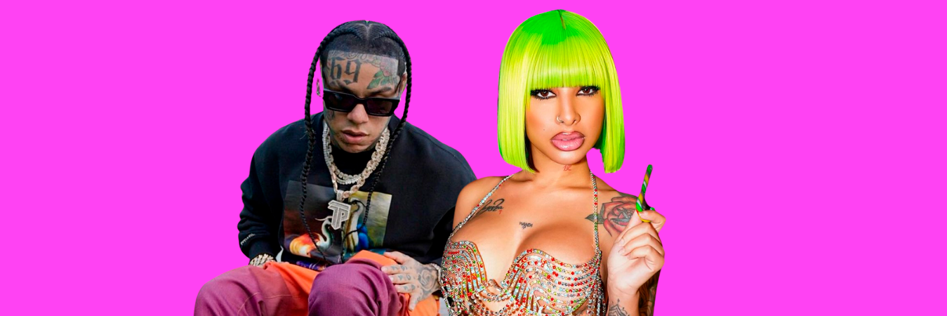 Tekashi 6ix9ine y Yailin la Más Viral. /FOTOS: INSTAGRAM @yailinlamasviralreal y @6ix9ine