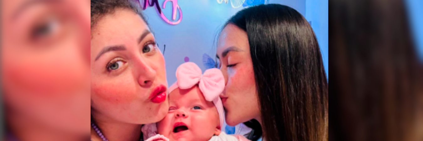 Epa Colombia junto a su hija y su pareja Samantha. /FOTO: INSTAGRAM @epa_colombia