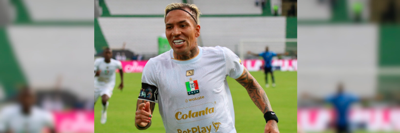 Dayro Moreno llegó a 300 partidos con Once Caldas. /FOTO: X @oncecaldas