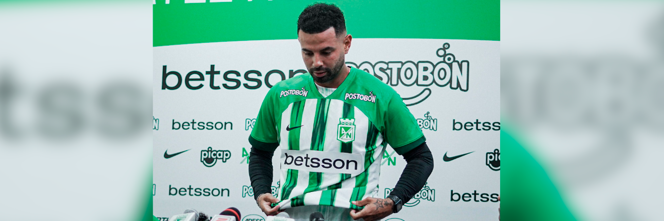 El futbolista volvió al club luego de terminar su ciclo con el América de Cali. / FOTO: ATLÉTICO NACIONAL
