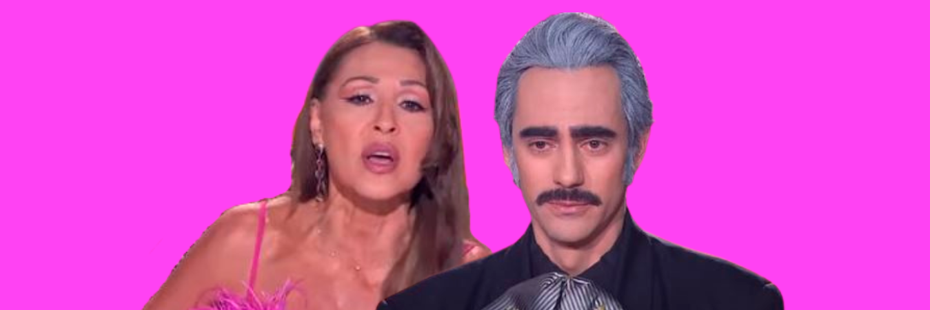 Amparo Grisales e imitador de Vicente Fernández. /FOTOS: CAPTURAS DE PANTALLA. 