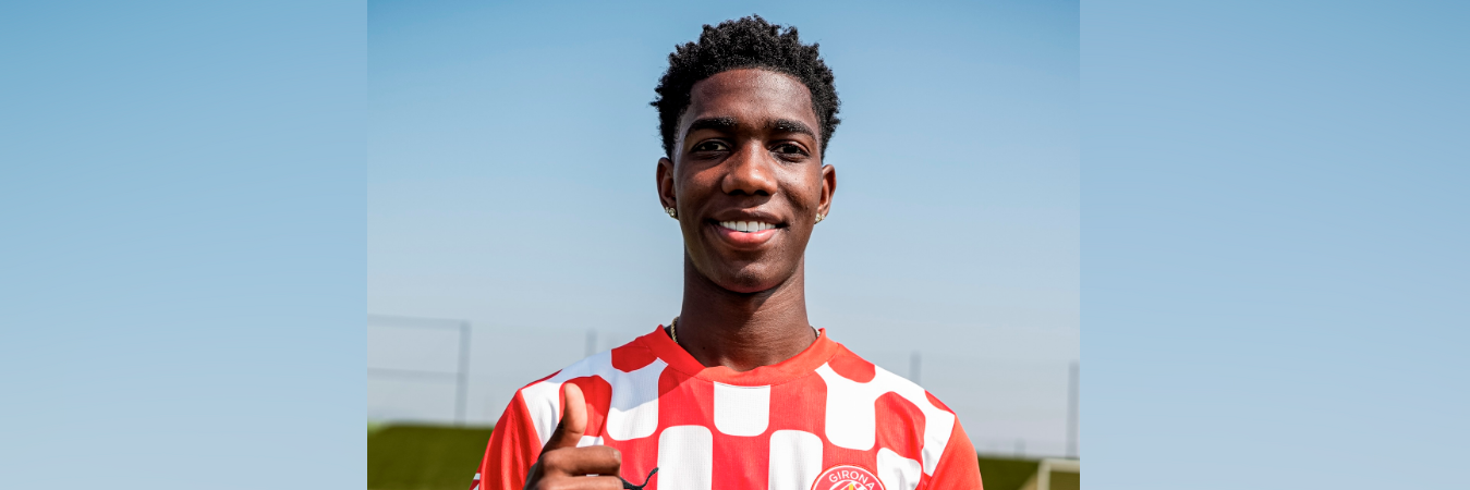 Yáser Asprilla se destaca por su velocidad y habilidad para crear oportunidades de gol. / FOTO: GIRONA FC