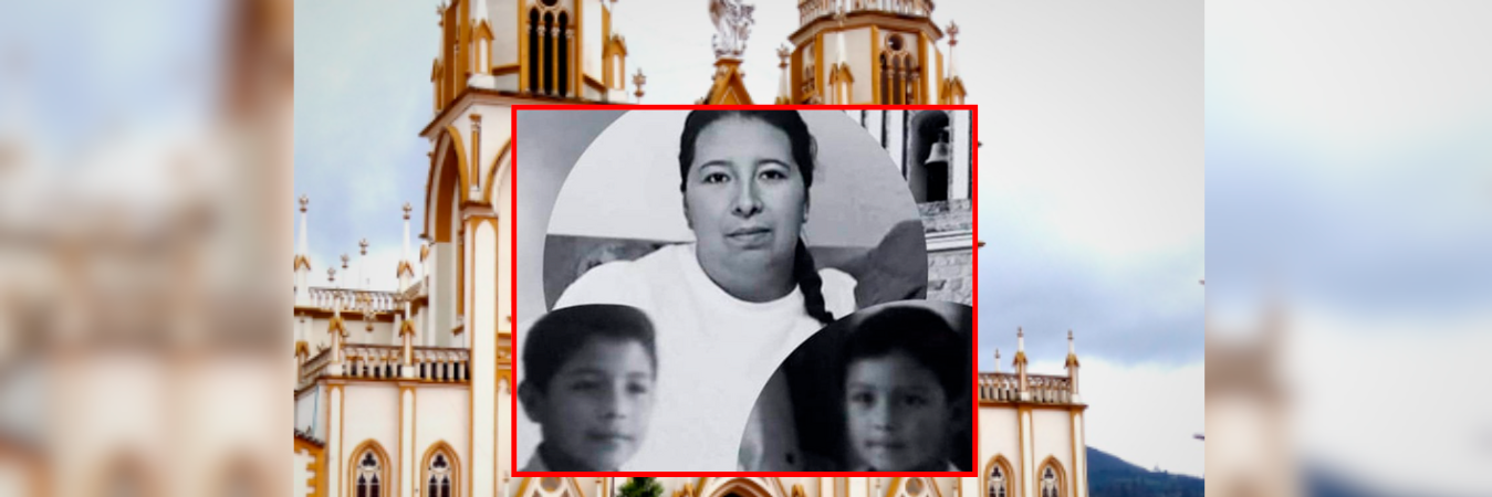 Ella era Elsy Yaneth Vargas y sus hijos Sebastián y Anderson Tibatá Vargas. /FOTO: X @Angi_molina