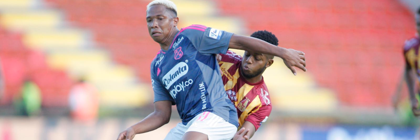 Independiente Medellín contra Deportes Tolima en la Liga BetPlay II-2023. /FOTO: COLPRENSA 