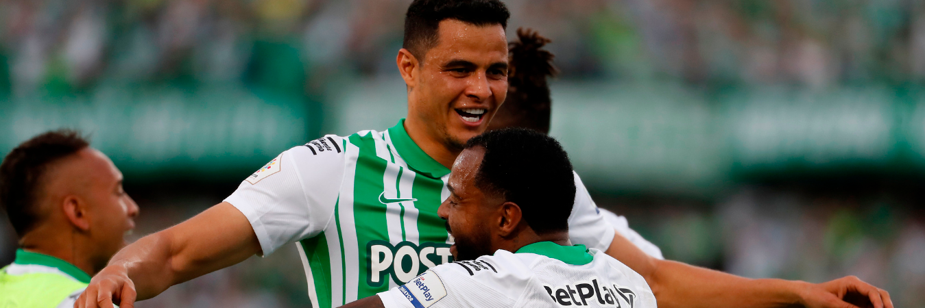 Giovanni Moreno celebrando un gol con Atlético Nacional. /FOTO: MANUEL SALDARRIAGA