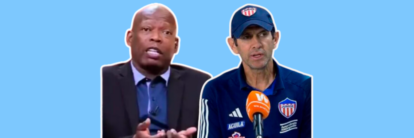 Faustino Asprilla y Arturo Reyes se enfrentan por el Junior. /FOTO: REDES SOCIALES 