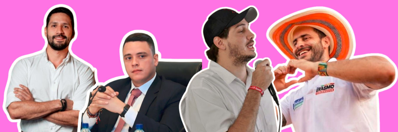 La viralidad del momento provocó que en redes se hablara de cuáles eran los mandatarios más lindos de Colombia. / FOTOS: TOMADAS DE LA WEB