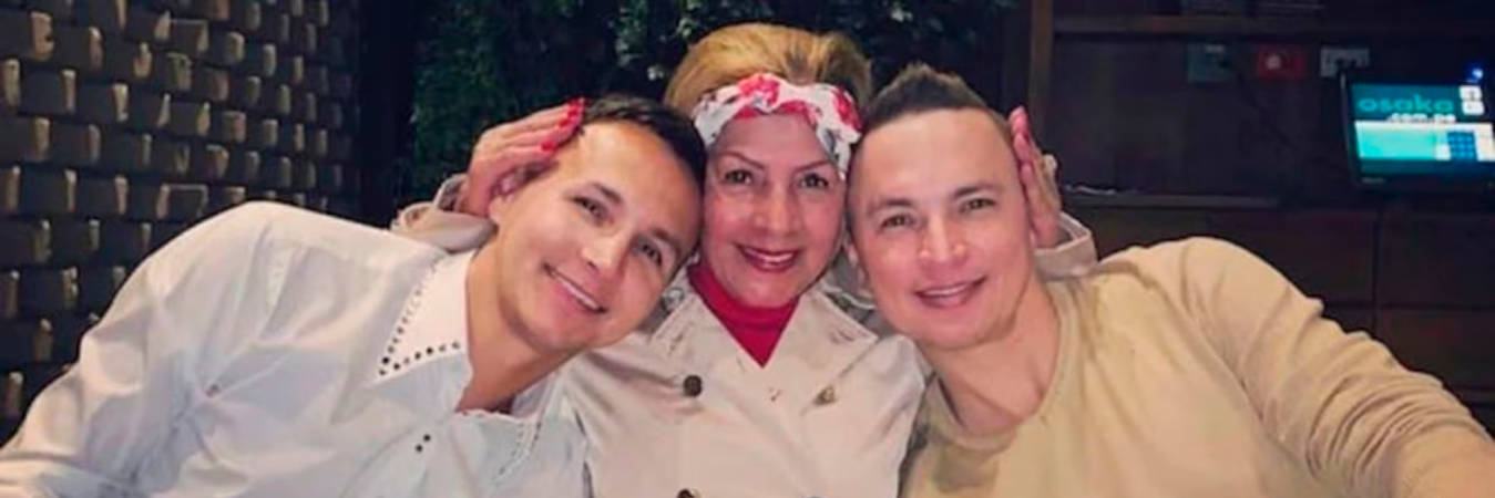 Mauricio Leal, su mamá Marleny Hernández y su hermano Yhonier Leal. /FOTO: REDES SOCIALES