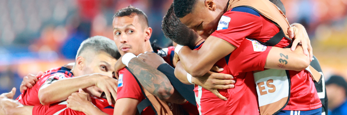 Jugadores de Independiente Medellín en 2023. / FOTO: MANUEL SALDARRIAGA 