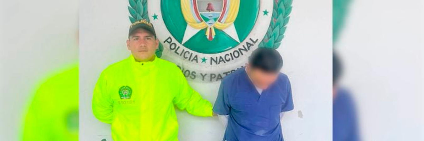 El sospechoso cayó en medio de un operativo de la Policía. /FOTO: POLICÍA NACIONAL-