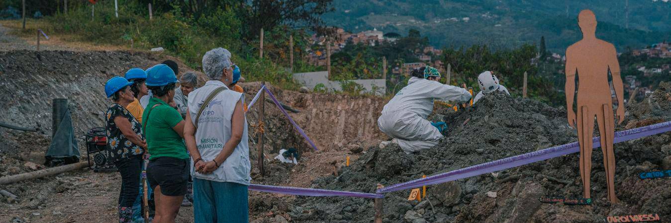 Las autoridades continuarán con la búsqueda de más restos. /FOTO: JEP