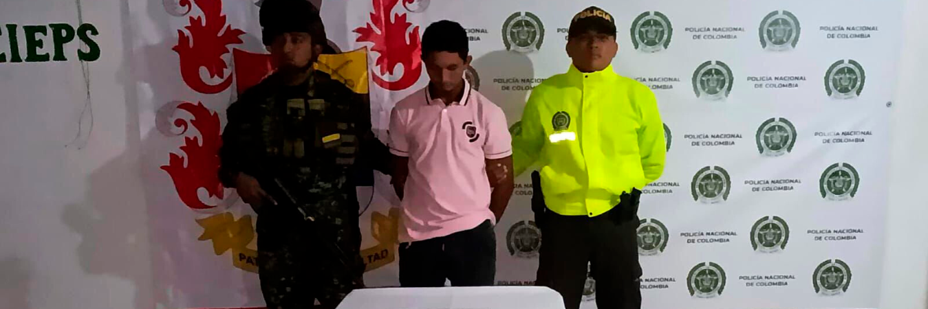 El hombre quedó a disposición de las autoridades. /FOTO: CORTESÍA 