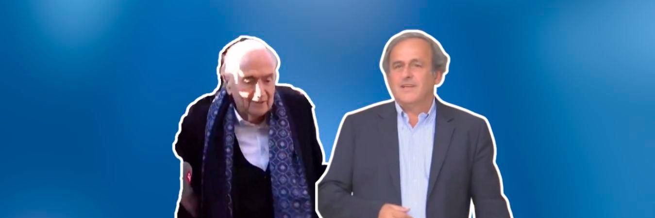 Joseph Blatter (izquierda) y Michel Platini (derecha). / FOTOS: CAPTURA DE PANTALLA