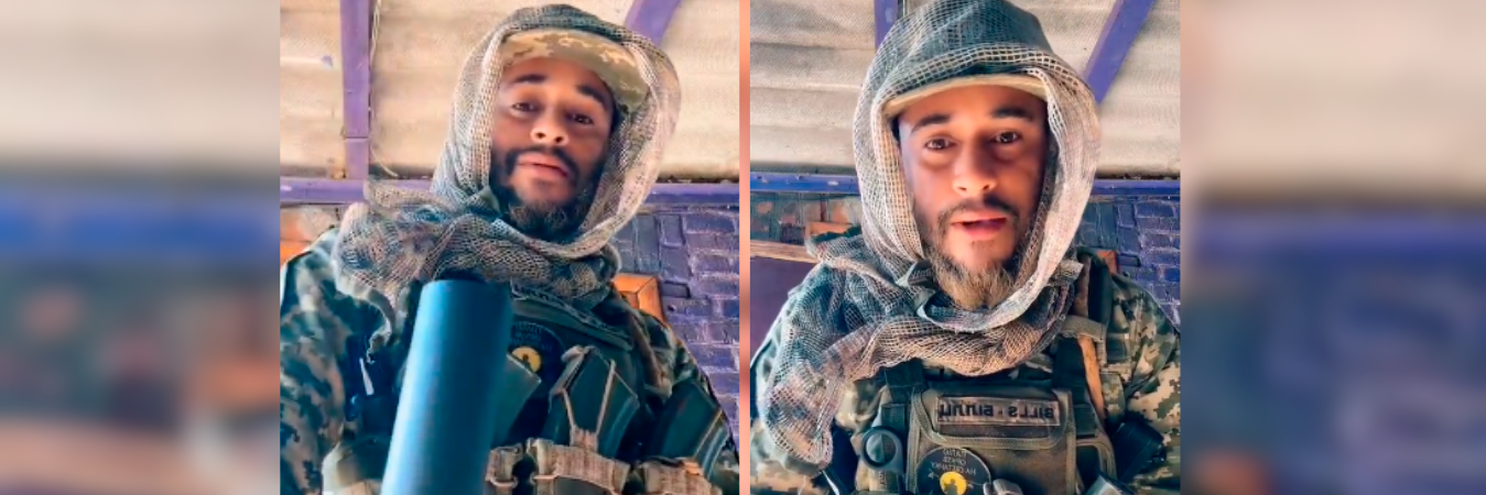 Él era Luis Javier Cardona Isaza, voluntario en Ucrania. /FOTO: TOMADA DE VIDEO 