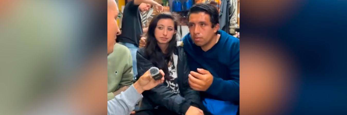 La mujer le dio una nueva oportunidad y volvió a ser su novia. / FOTO: CAPTURA DE PANTALLA